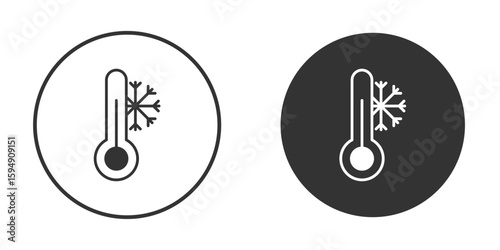 Cold icon vector solid icon style illustration. EPS 10 file