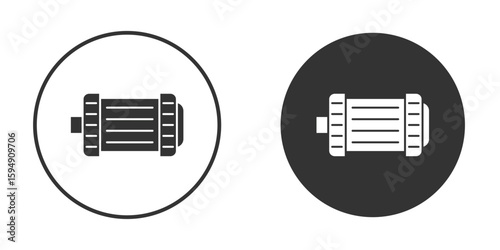 Car alternator icon vector solid icon style illustration. EPS 10 file