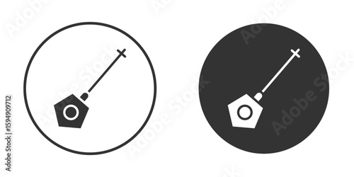 Car dipstick icon vector solid icon style illustration. EPS 10 file