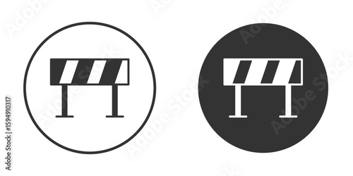 Barrier icon vector solid icon style illustration. EPS 10 file
