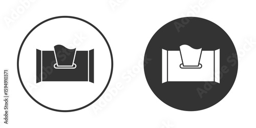 baby wipe icon vector solid icon style illustration. EPS 10 file