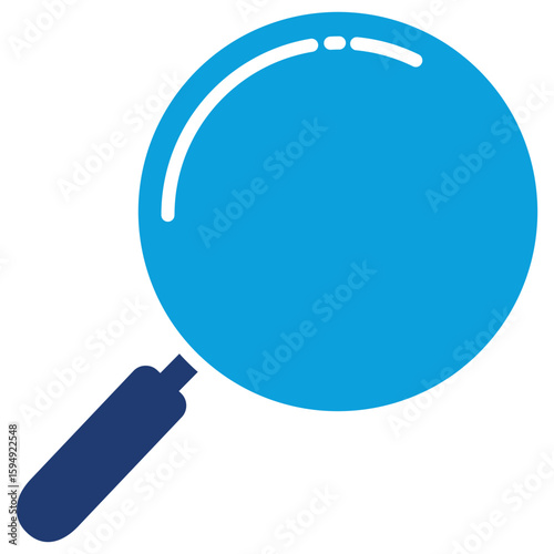 Loupe Flat Blue Icon