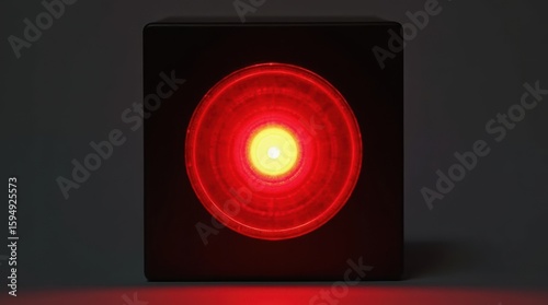 alarm light blinking in dark