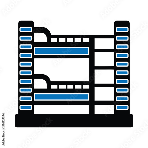 Bed, Bunk, dual bed, bunk bed icon