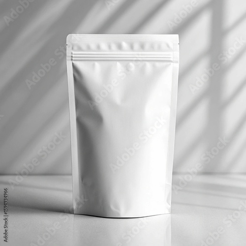 A high-quality, editable pouch packaging mockup designed for showcasing your product branding in a realistic and professional style.