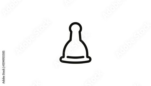 Pacifier icon design, condom