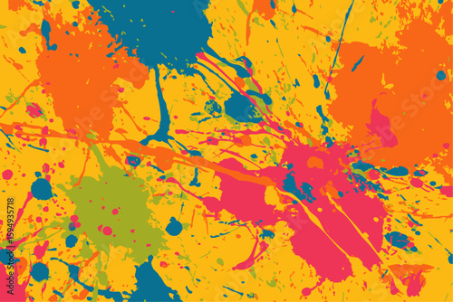 splatter, paint, colorful, vibrant, background, festive, party, summer, abstract, pink, orange, yellow, blue, green, pattern, seamless, texture, vector, splash, ink, celebration, festival, holi, fun, 