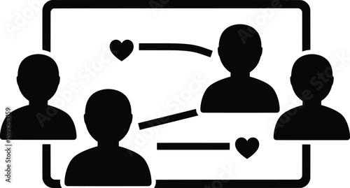 A Social Interaction Scene in Graphic Design