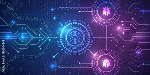 Technology Network Background  Abstract technology background