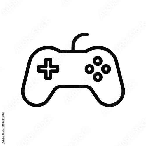 Game pad outline icon