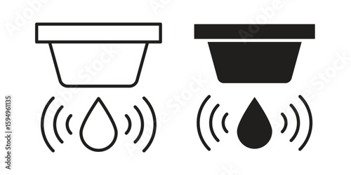 Water sensor icon symbol shape. vector symbols.