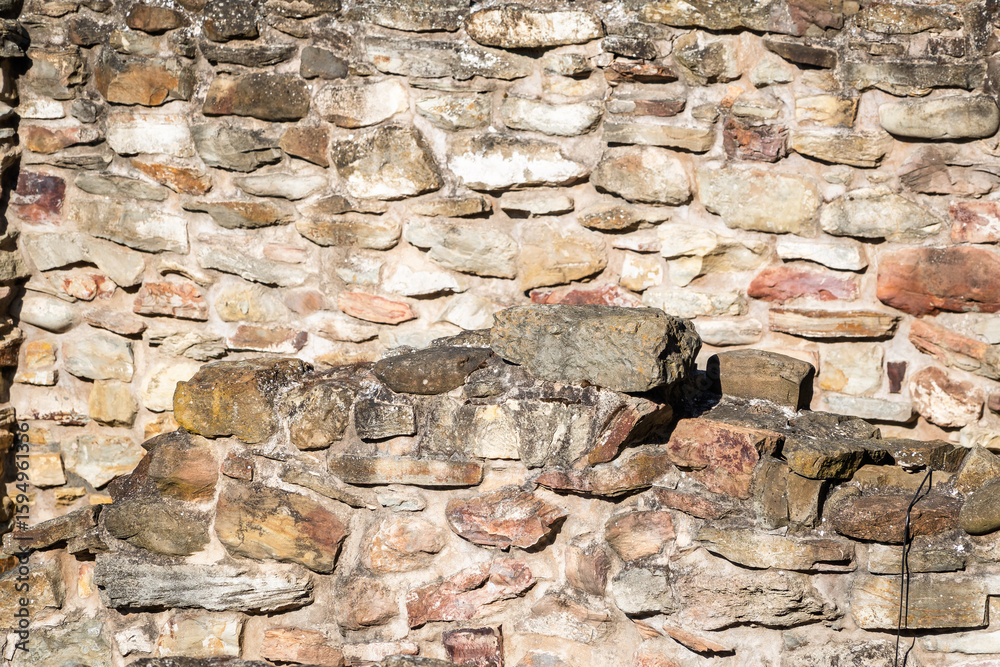 Fototapeta premium Backgrounds of the old stone wall.