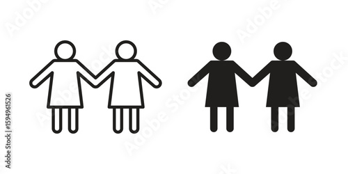Twin icon symbol shape. vector symbols.