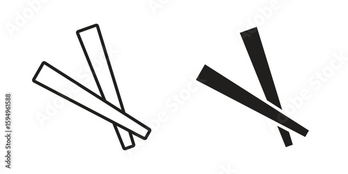 Toothpick icon symbol shape. vector symbols.