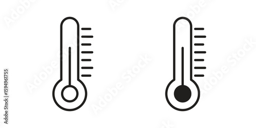 Thermometer icon symbol shape. vector symbols.