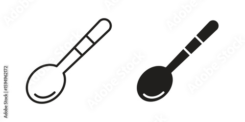 Spoon icon symbol shape. vector symbols.