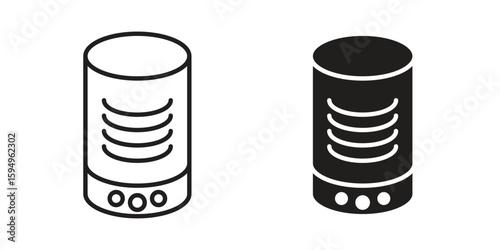 Smart speaker icon symbol shape. vector symbols.