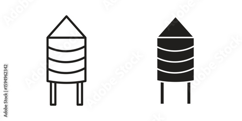 Silo icon symbol shape. vector symbols.