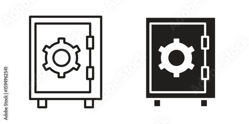 Safe icon symbol shape. vector symbols.