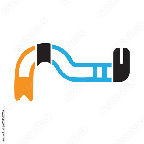 Equipment, work tool, crowbar icon