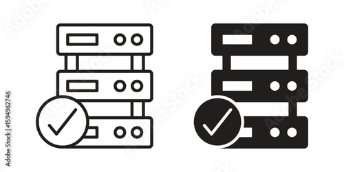 Real time data icon symbol shape. vector symbols.