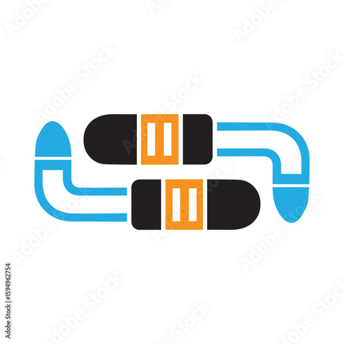 Equipment, work tool, crowbar icon