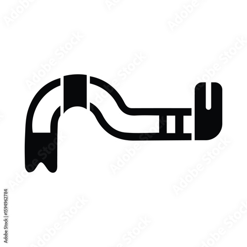 Equipment, work tool, crowbar icon