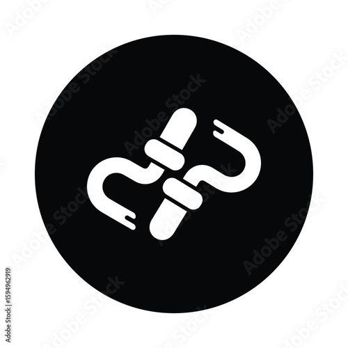 Equipment, work tool, crowbar icon