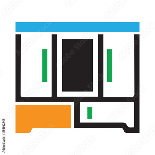 Furniture, Cupboard icon