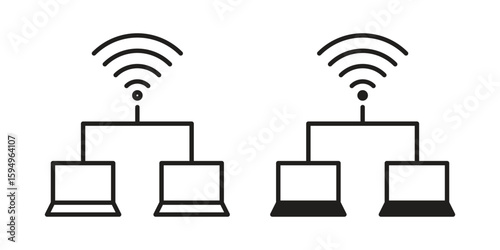 Local network icon symbol shape. vector symbols.