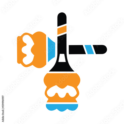 Cleaner, brush, duster icon