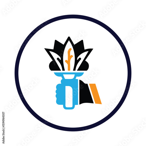 Cleaner, brush, duster icon