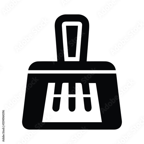 dustpan, cleaner, dustpan icon