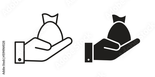 Inheritance law icon symbol shape. vector symbols.