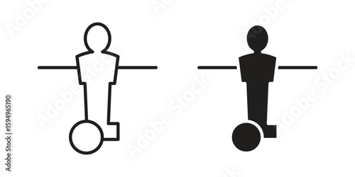 Foosball icon symbol shape. vector symbols.