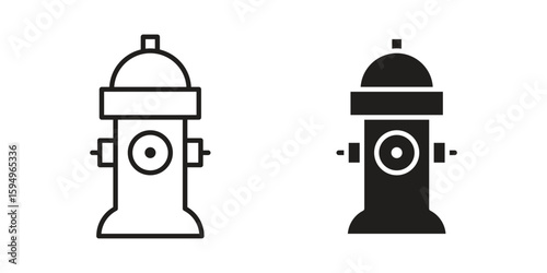 Fire hydrant icon symbol shape. vector symbols.