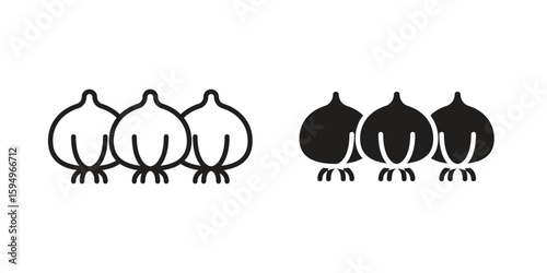 Chickpeas hummus icon symbol shape. vector symbols.