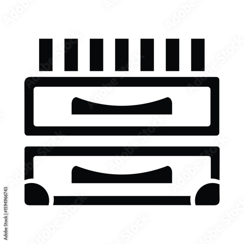 File, cabinet, drawer, office file, filing cabinet icon
