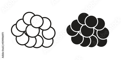 Cancer icon symbol shape. vector symbols.