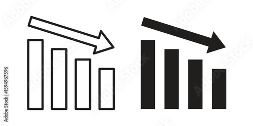 Attrition icon symbol shape. vector symbols.
