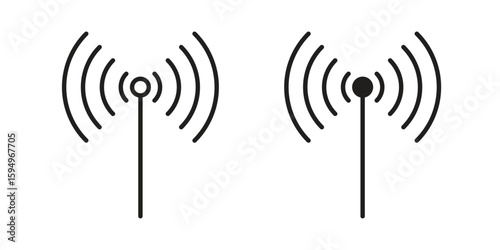 Antenna icon symbol shape. vector symbols.