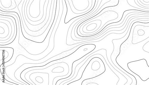 Topography detailed terrain vector map capturing natural formations and elevation lines in antique expedition style, ideal for posters, books, and presentations related to geography or wilderness trav