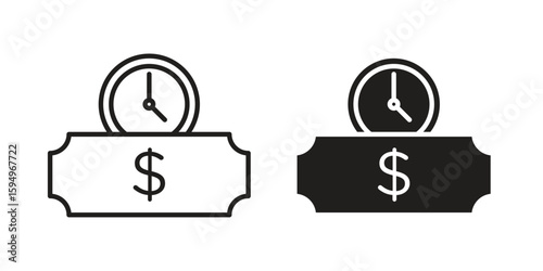Annuity icon symbol shape. vector symbols.