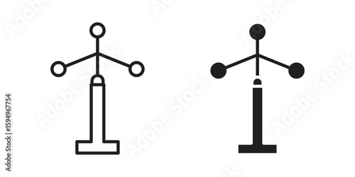 Anemometer icon symbol shape. vector symbols.