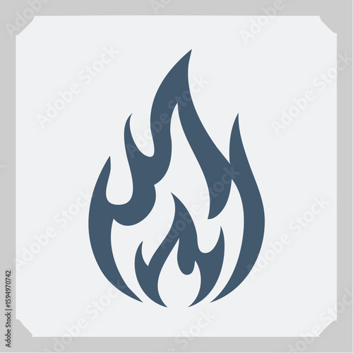 Abstract Flames: A stylized, dynamic depiction of flames, rendered in vibrant hues, evokes a sense of energy and the raw power. A minimalistic, yet impactful artwork.
