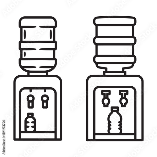 Water dispensers with bottles and taps drinking water appliance