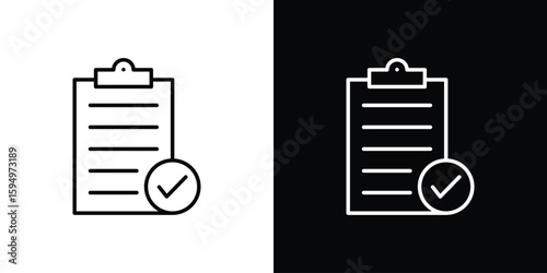 Survey icon Editable stroke vector pack, suitable for web designs.