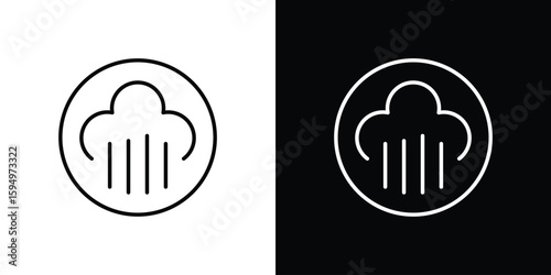 Steam icon Editable stroke vector pack, suitable for web designs.