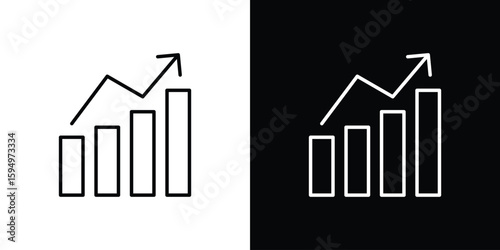Stagflation icon Editable stroke vector pack, suitable for web designs.