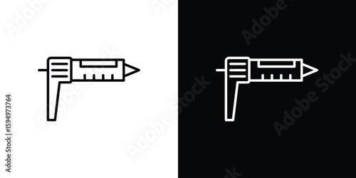Sealants gun icon Editable stroke vector pack, suitable for web designs.